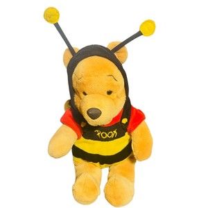 DISNEY WINNIE THE POOH POOH BEAR HONEY BUMBLE BEE Beanie Bottom PLUSH P7